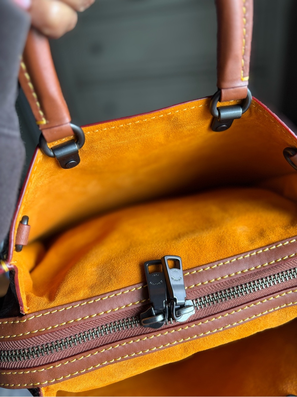 Coach 1941 Rogue in Saddle/ Matte Gunmetal - Picture 8 of 16